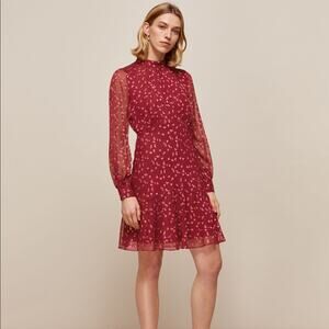 Whistles Falling Leaves Silk Dress NWT